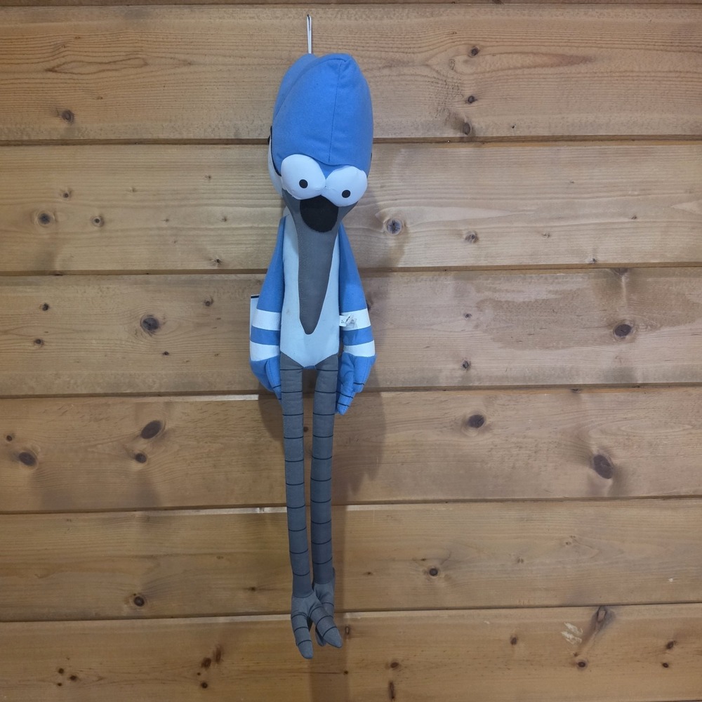 Regular Show Mordecai Cartoon Network Plush 32 inch Very Rare HTF Blue Bird